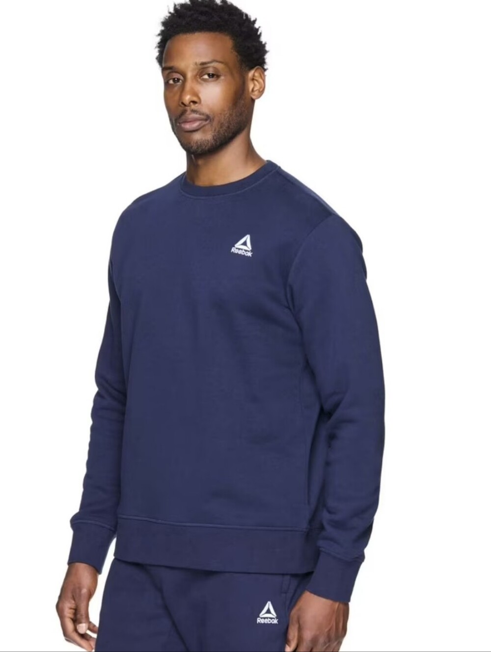 Reebok Long Sleeve Game Day Fleece Crewneck Sweatshirt